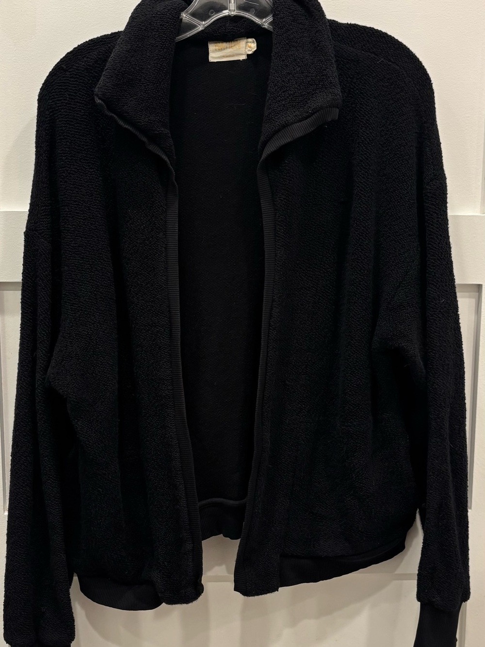 Nation LTD Black Gaia Bomber Lightweight Fleece Jacket